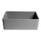 Alfi Brand Gray Matte Smooth Apron 30" x 18" Single Bowl Fireclay Farm Sink ABF3018-GM - alternate 5